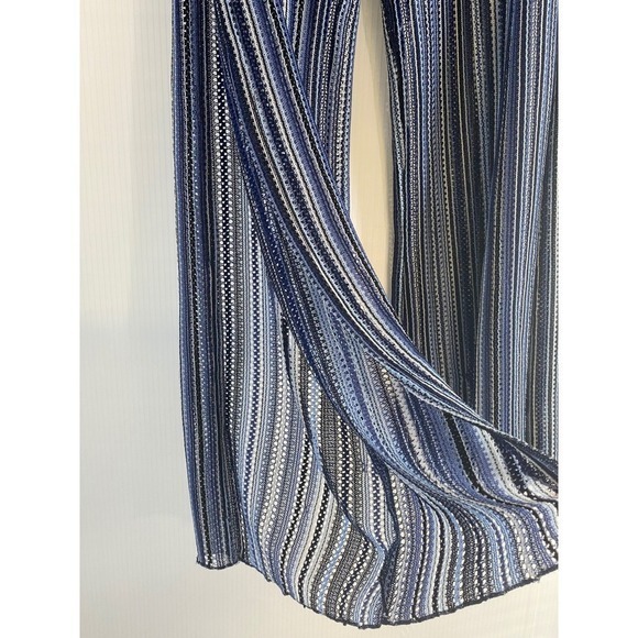 Becca Coastal Stripe Swim Cover Up Pants | Boho Resort Beach Lounge Drawstring - Picture 7 of 8